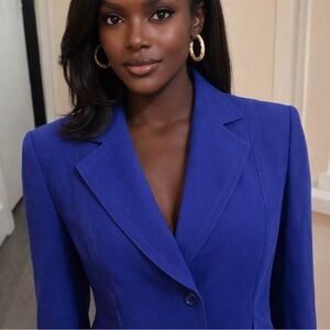 Chic Royal Blue Women's Blazer